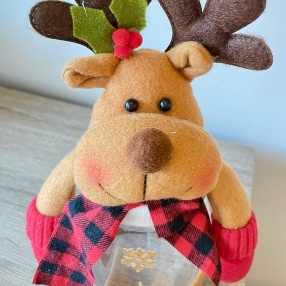 Fun Christmas Moose Cookie Jar Holidays Home Decor NWOT - Great Gift - Picture 11 of 13